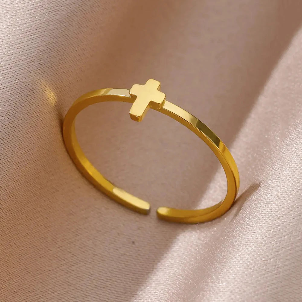 Gold Wide Open Rings