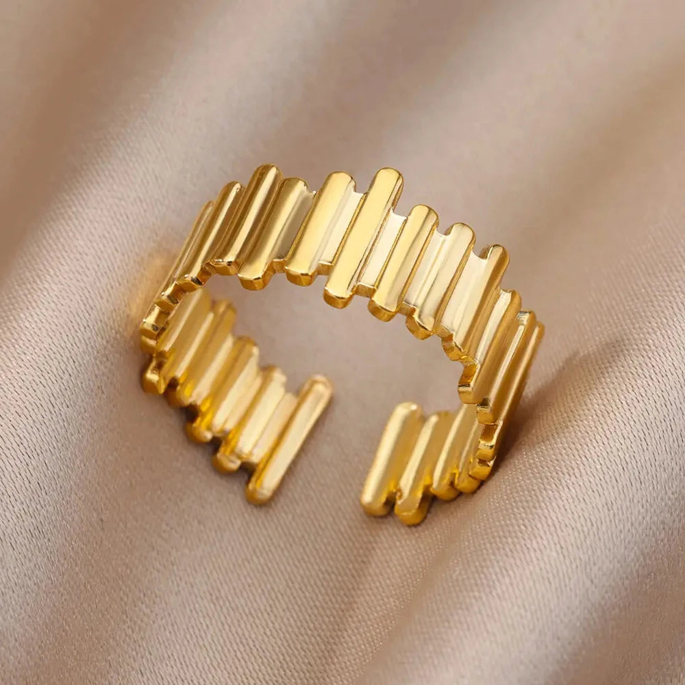 Gold Wide Open Rings