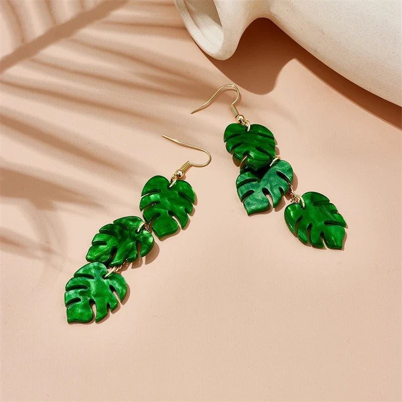 Coconut Palm Tree Dangle Earrings for Woman Tropical Vibe Vacation Style female Birthday Gift Luau Party Earring Summer Casual