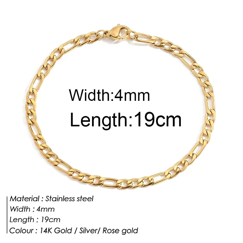Gold Twist Chain Bracelet