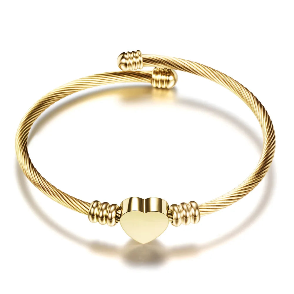 Stainless Steel Rose Gold Bangle