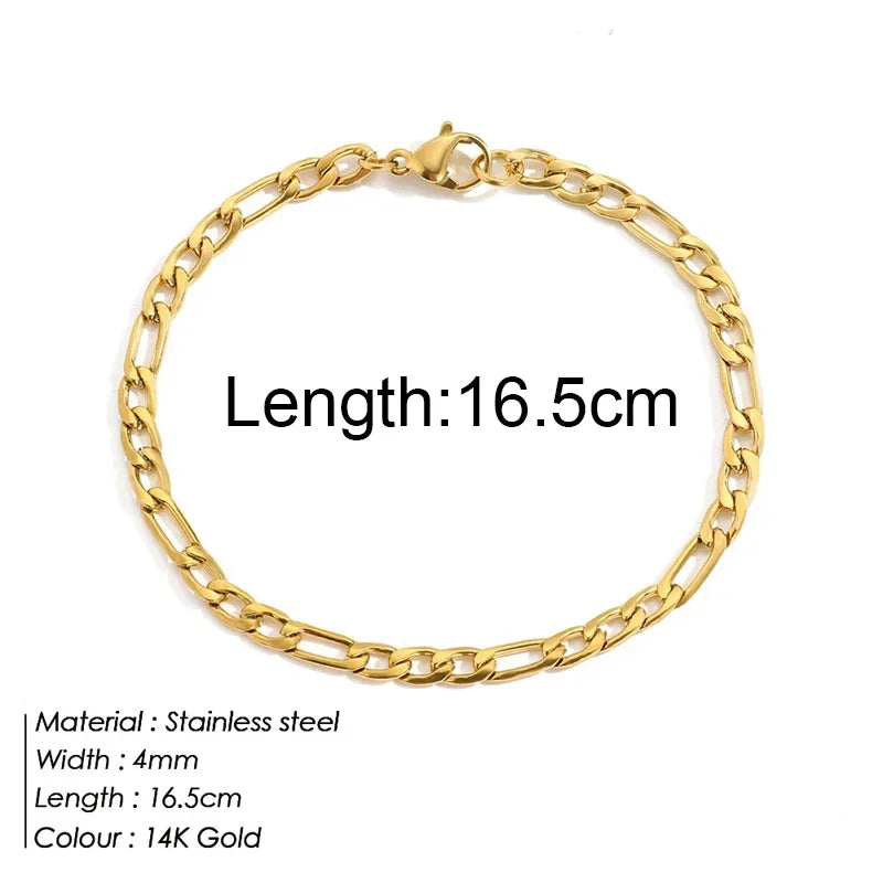 Gold Twist Chain Bracelet