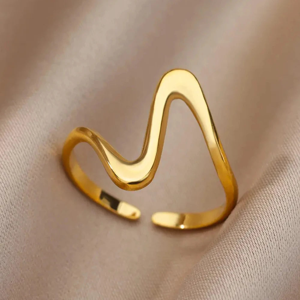 Gold Wide Open Rings