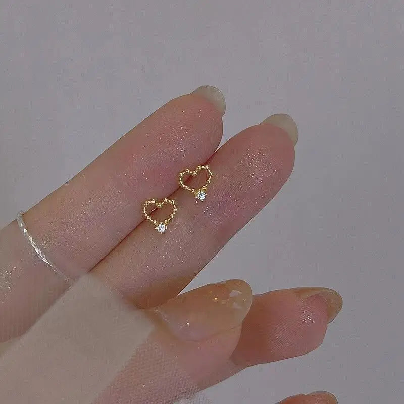 Crystal Water Drop Stud Earrings
