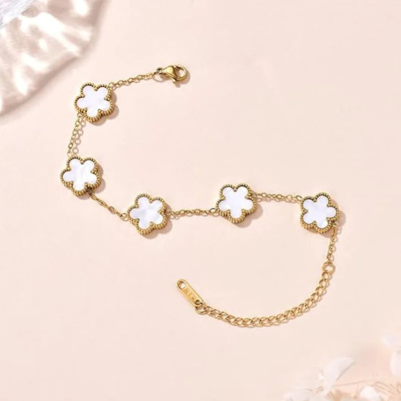 Lucky Clover Gold Plated Bracelets