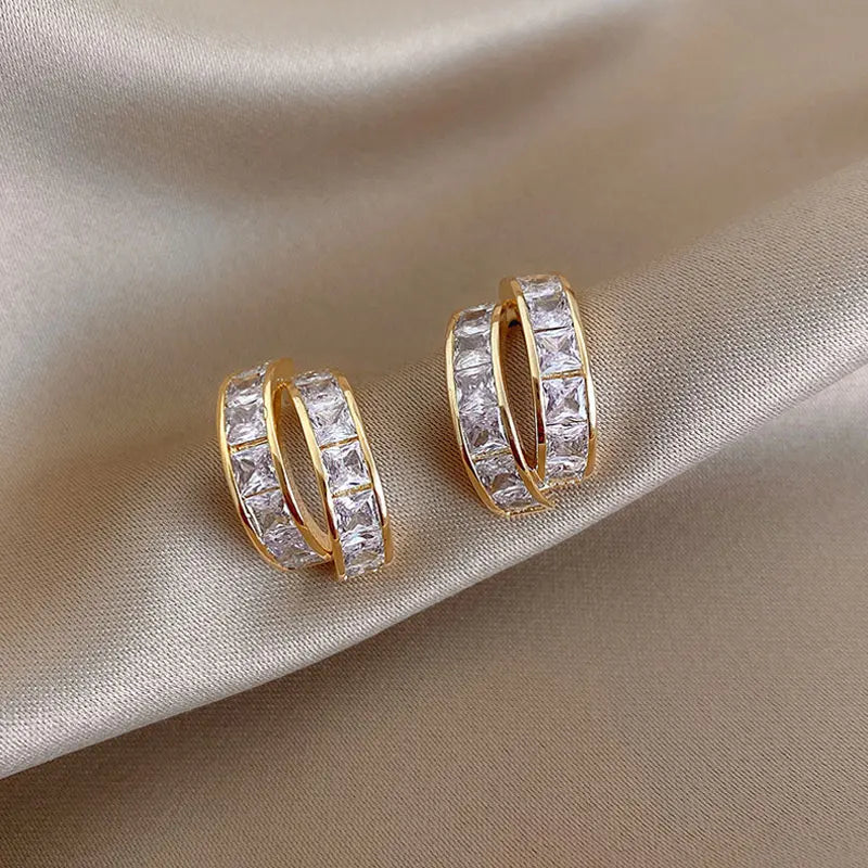 CC Cross Stud Earrings