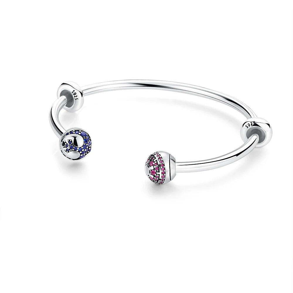 Stainless Steel Bead Bangle Bracelet