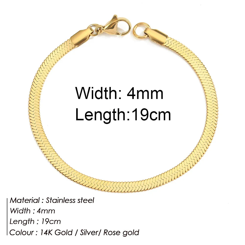 Gold Twist Chain Bracelet
