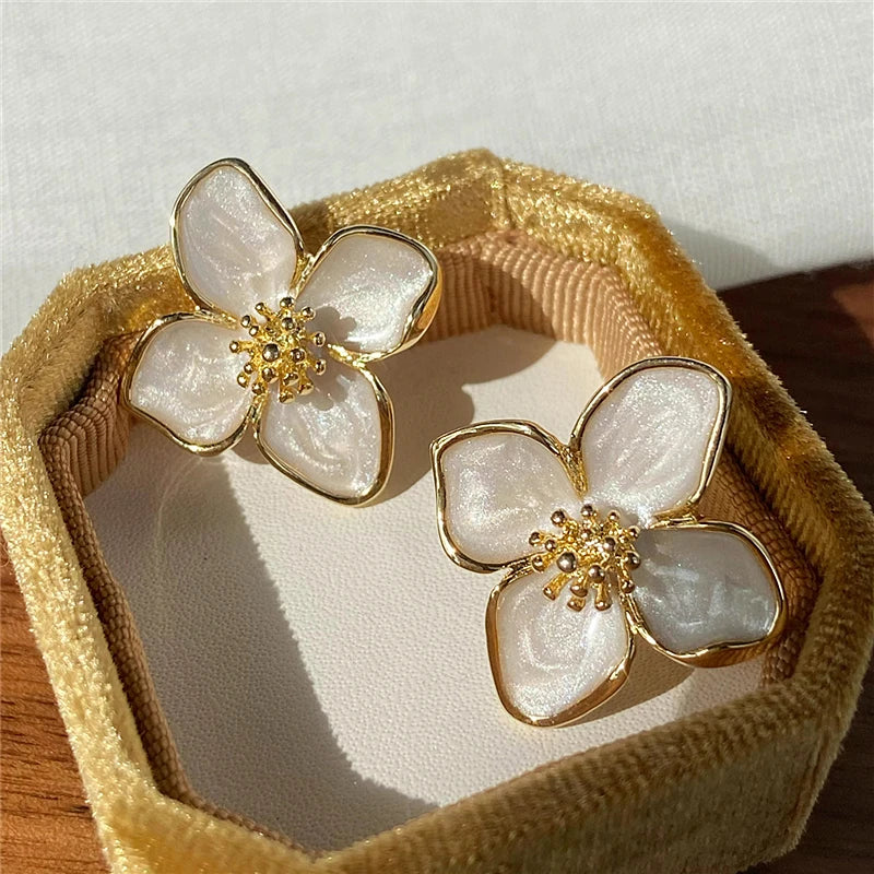 Hibiscus Flower Earrings