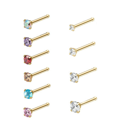 Crystal Nose Stud Set