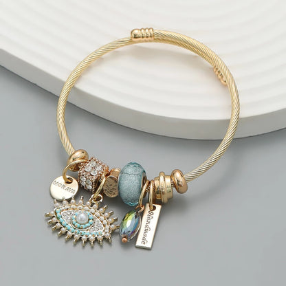 Stainless Steel Panjiadora Beaded Love Bracelet