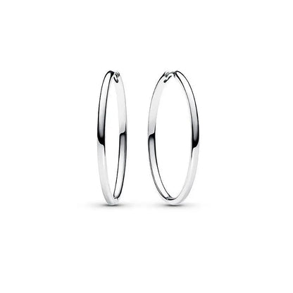 925 Silver Hoop Infinite Love Earrings Blue Flower White Stone Golden Round Heart Shape Pendant Earrings For Women DIY Jewelry
