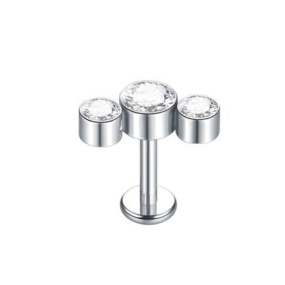 Titanium Crystal Ear Studs