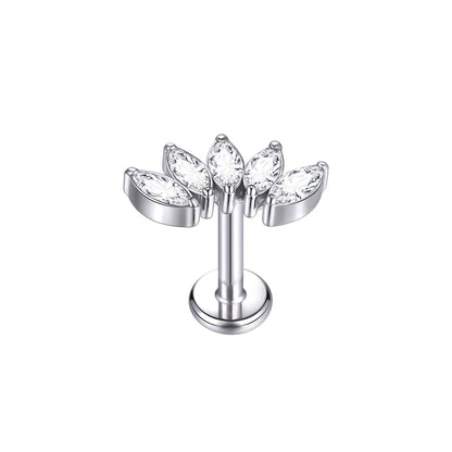 Titanium Crystal Ear Studs