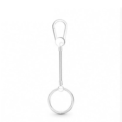 New Love Heart Zircon Pendant Necklace Original DIY Women Key chain Jewelry Decoration Bracelet Accessories Charm Beads