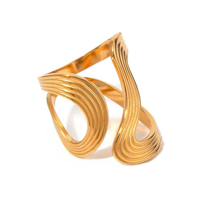 Open Skeleton Snake Ring