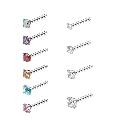 Crystal Nose Stud Set
