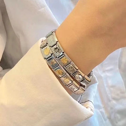 Gold Italian Charm Bracelet