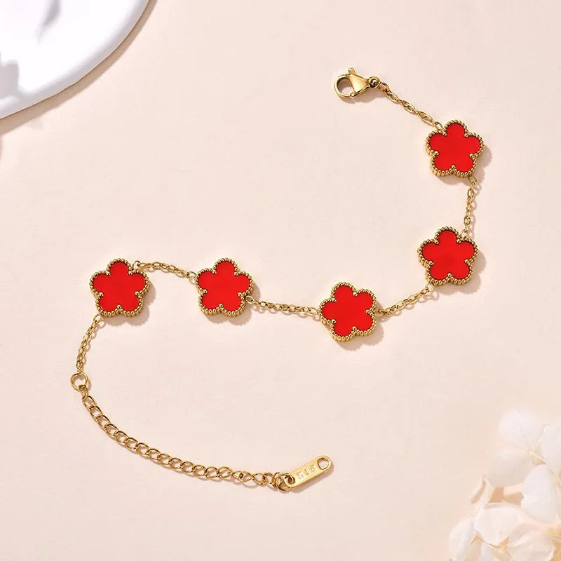 Lucky Clover Gold Plated Bracelets