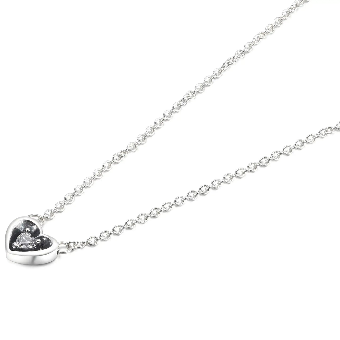 New Love Heart Zircon Pendant Necklace Original DIY Women Key chain Jewelry Decoration Bracelet Accessories Charm Beads