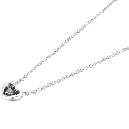 New Love Heart Zircon Pendant Necklace Original DIY Women Key chain Jewelry Decoration Bracelet Accessories Charm Beads