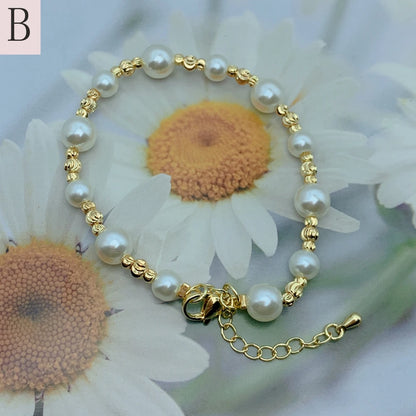 Exquisite luxury Irregular Imitation Pearl Chain Bracelet For Woman Trendy Jewelry Gift