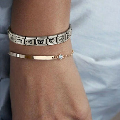 Gold Italian Charm Bracelet