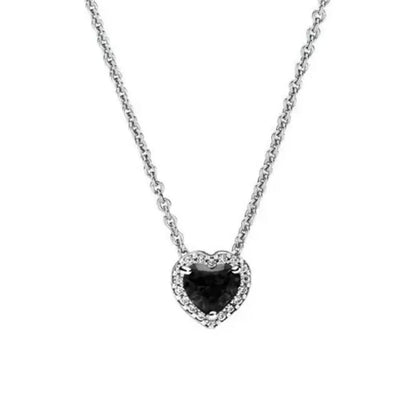 New Love Heart Zircon Pendant Necklace Original DIY Women Key chain Jewelry Decoration Bracelet Accessories Charm Beads