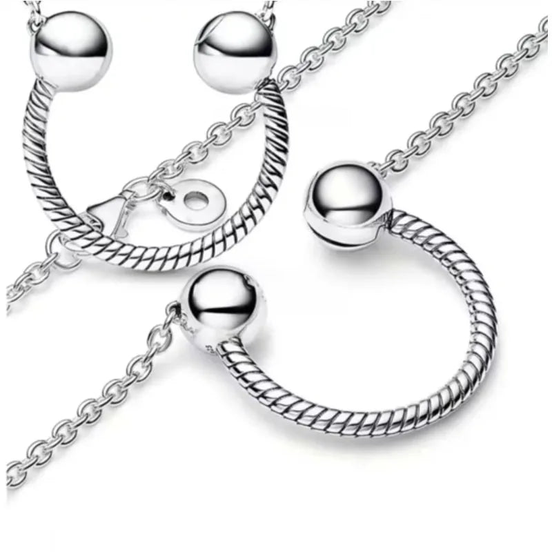 New Love Heart Zircon Pendant Necklace Original DIY Women Key chain Jewelry Decoration Bracelet Accessories Charm Beads