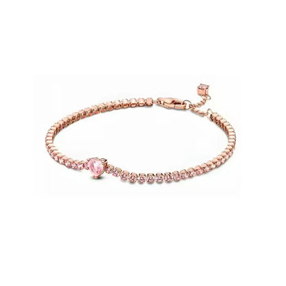 New Love Heart Zircon Pendant Necklace Original DIY Women Key chain Jewelry Decoration Bracelet Accessories Charm Beads