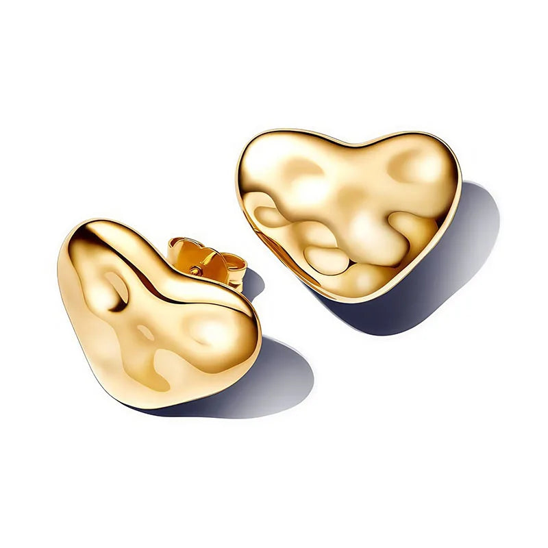 New 925 Silver Earring Shaped Circle Pearls Drop Earring Sparkling Bow Stud Earrings PandKK Original For Women Gift Fine Jewelry