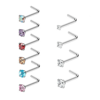 Crystal Nose Stud Set