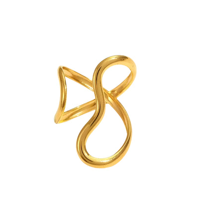 Open Skeleton Snake Ring
