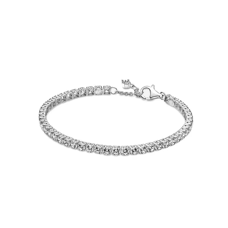 New Love Heart Zircon Pendant Necklace Original DIY Women Key chain Jewelry Decoration Bracelet Accessories Charm Beads