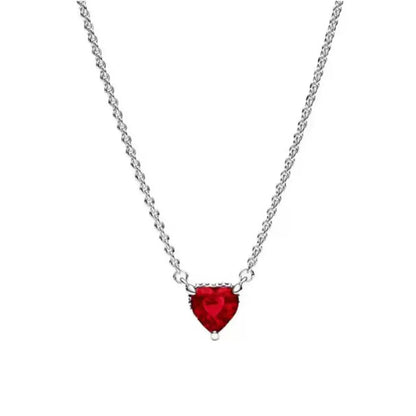 New Love Heart Zircon Pendant Necklace Original DIY Women Key chain Jewelry Decoration Bracelet Accessories Charm Beads