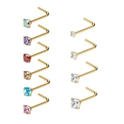 Crystal Nose Stud Set