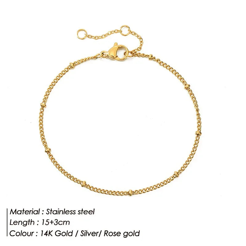Bracelet doré en acier inoxydable avec chaîne cubaine torsadée pour femme, bijoux, cadeaux, vente en gros, livraison directe
