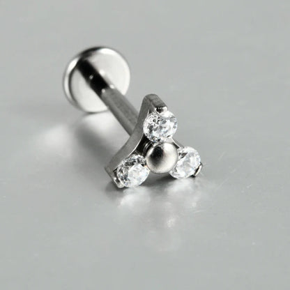 Titanium Flower Stud