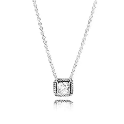 New Love Heart Zircon Pendant Necklace Original DIY Women Key chain Jewelry Decoration Bracelet Accessories Charm Beads