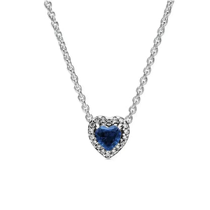 New Love Heart Zircon Pendant Necklace Original DIY Women Key chain Jewelry Decoration Bracelet Accessories Charm Beads