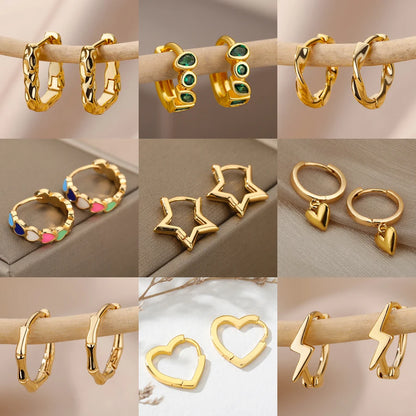 Gold Hoop Earrings