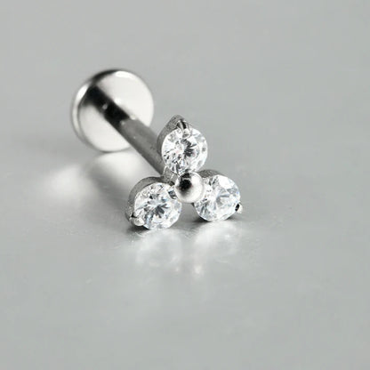 Titanium Flower Stud