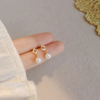 Crystal Water Drop Stud Earrings