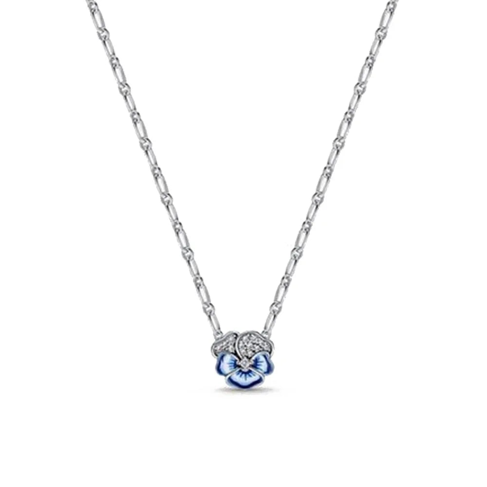 New Love Heart Zircon Pendant Necklace Original DIY Women Key chain Jewelry Decoration Bracelet Accessories Charm Beads