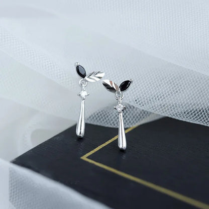 Crystal Water Drop Stud Earrings