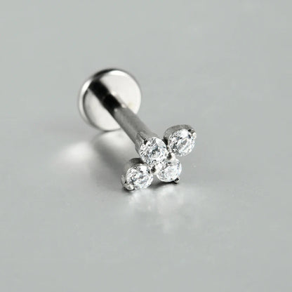Titanium Flower Stud
