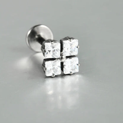 Titanium Flower Stud