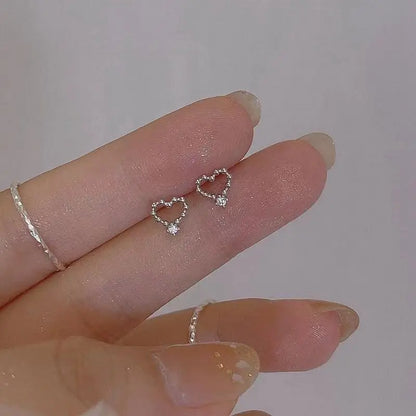 Crystal Water Drop Stud Earrings