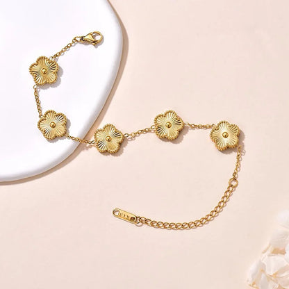 Lucky Clover Gold Plated Bracelets