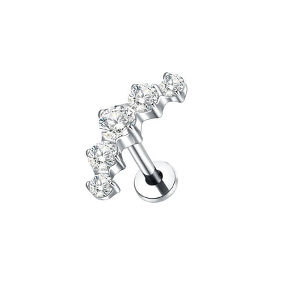 Titanium Crystal Ear Studs